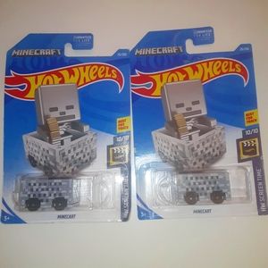 Official "MINECRAFT" Hot Wheels Minecart Stocking Stuffers